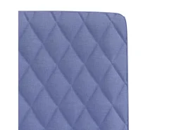 Sillas de comedor 4 unidades tela azul jeans