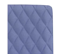 Sillas de comedor 6 unidades tela azul jeans