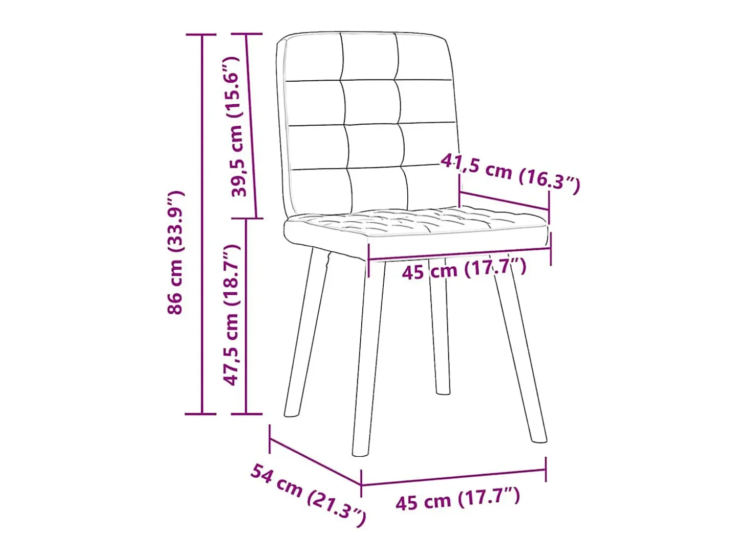 Sillas de comedor 4 unidades tela taupe