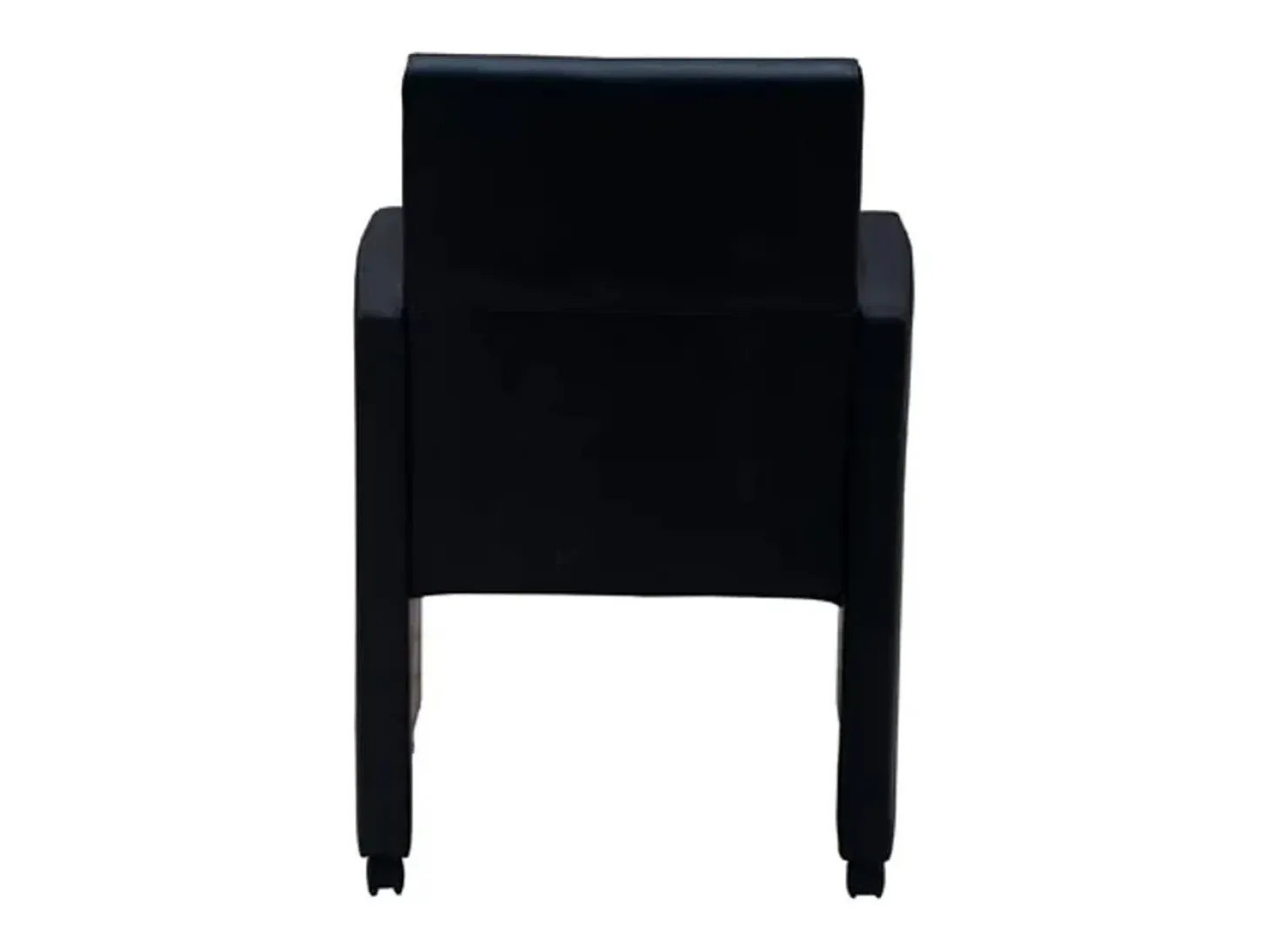 Sillas de comedor 2 unidades cuero sintético negro