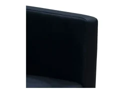 Sillas de comedor 2 unidades cuero sintético negro