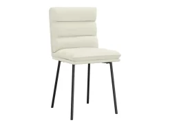 Sillas de comedor 2 unidades terciopelo crema