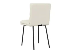 Sillas de comedor 2 unidades terciopelo crema