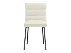 Sillas de comedor 2 unidades terciopelo crema