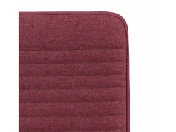 Sillas de comedor 2 unidades tela rojo tinto