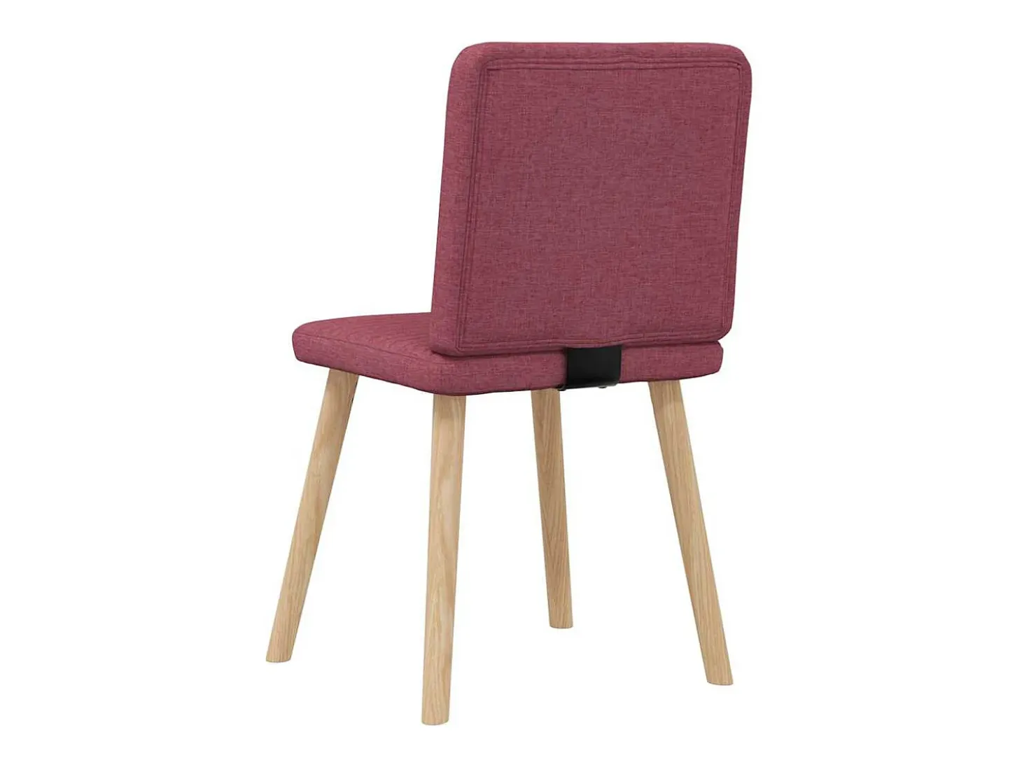 Sillas de comedor 2 unidades tela rojo tinto