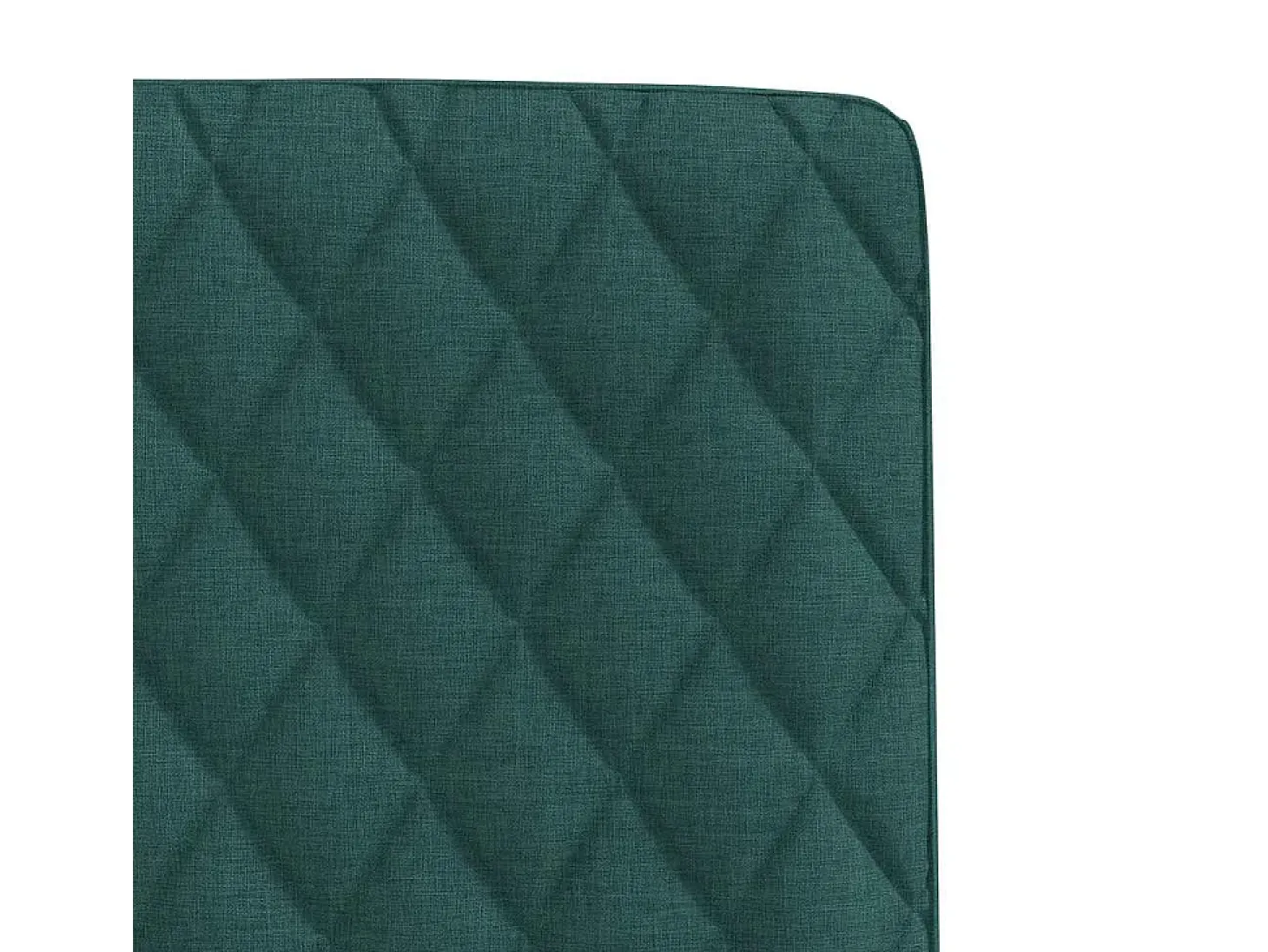 Sillas de comedor 2 unidades tela verde oscuro