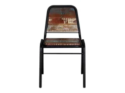 Sillas de comedor 4 unidades madera maciza reciclada