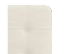 Sillas de comedor 2 unidades terciopelo crema