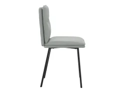 Sillas de comedor 4 unidades terciopelo gris claro