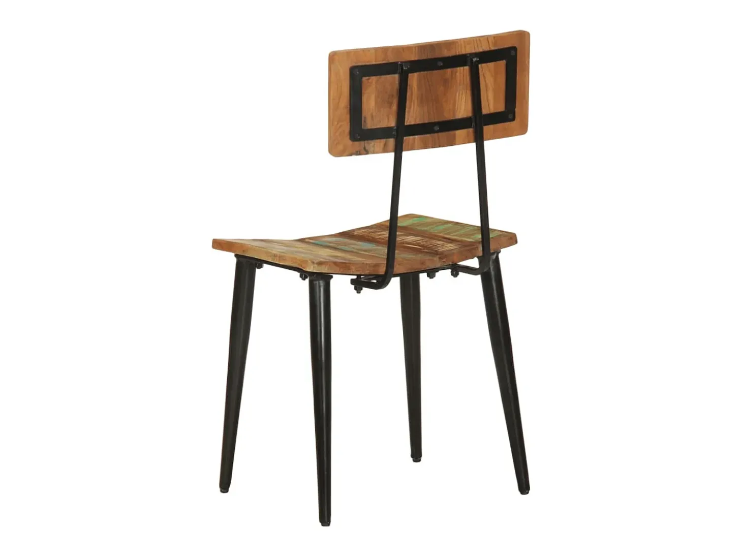 Sillas de comedor 2 unidades madera maciza reciclada