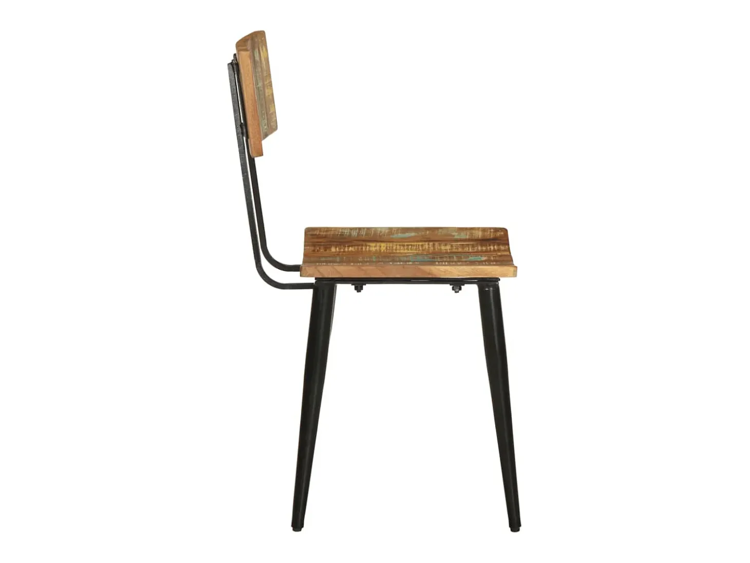 Sillas de comedor 2 unidades madera maciza reciclada