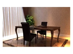Sillas de comedor 2 unidades cuero sintético marrón