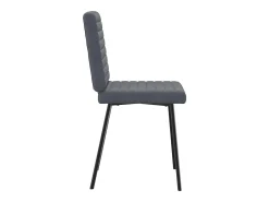 Sillas de comedor 4 unidades terciopelo gris oscuro
