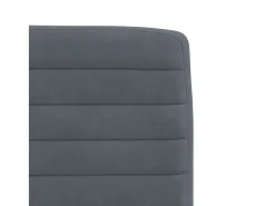Sillas de comedor 4 unidades terciopelo gris oscuro