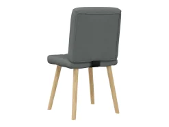 Sillas de comedor 6 unidades tela gris oscuro