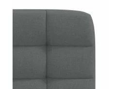 Sillas de comedor 6 unidades tela gris oscuro