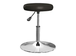Sillas de comedor 4 unidades cuero sintético negro