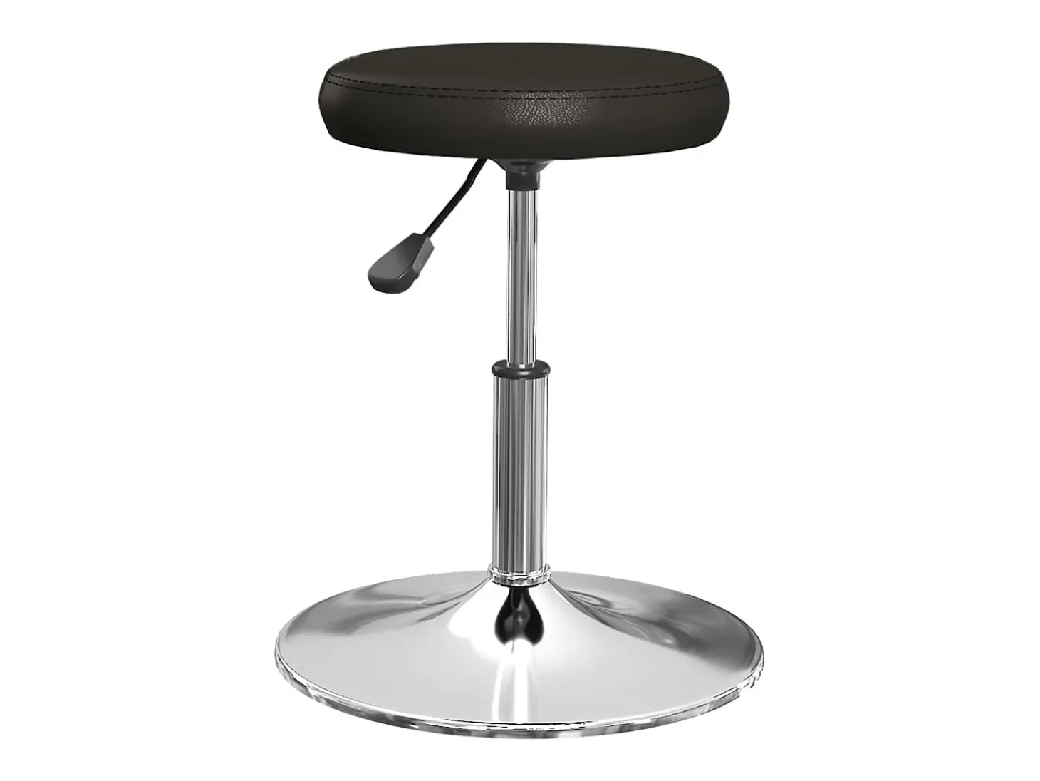 Sillas de comedor 4 unidades cuero sintético negro