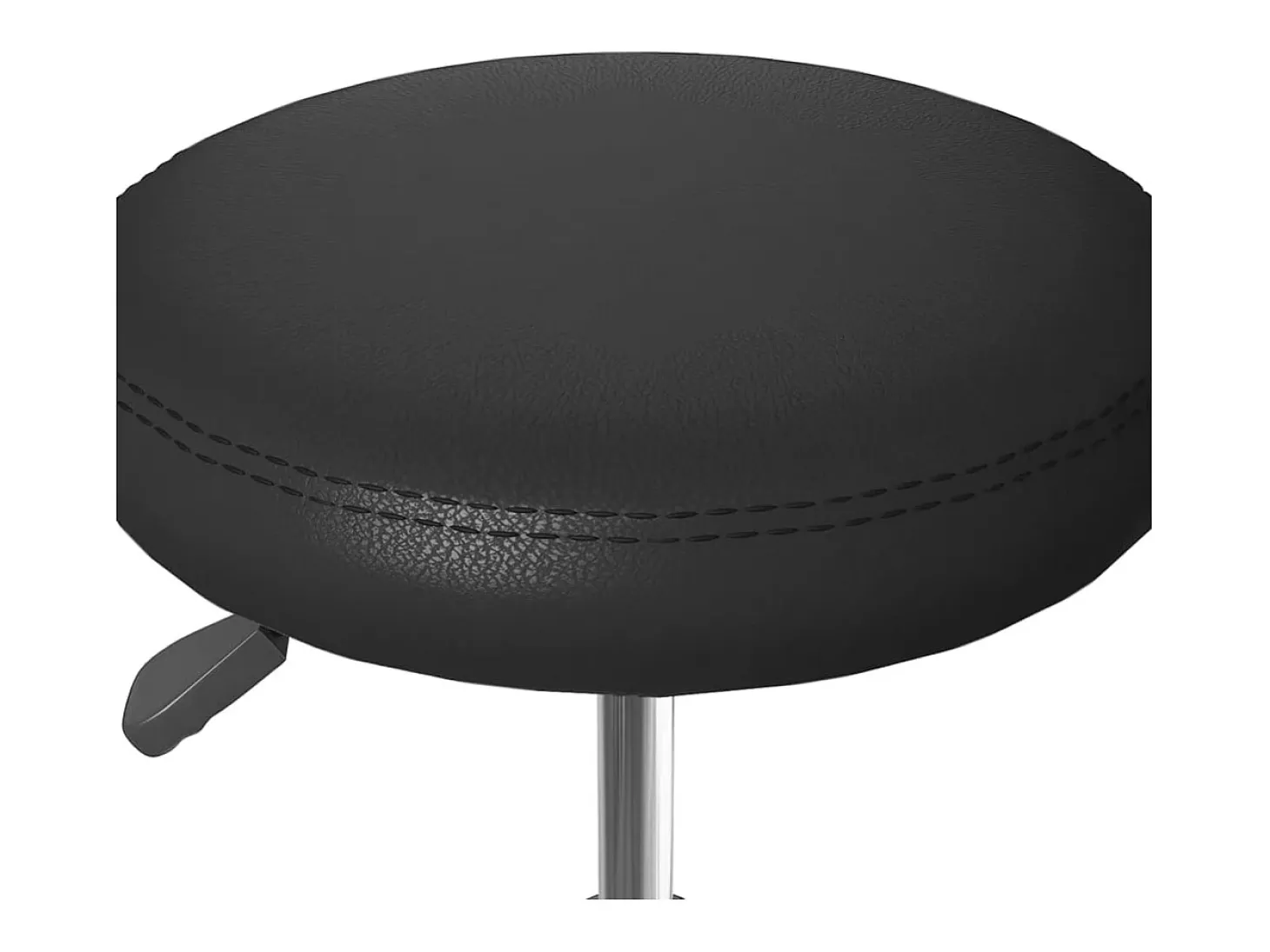 Sillas de comedor 4 unidades cuero sintético negro
