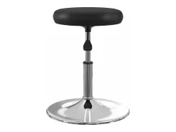 Sillas de comedor 4 unidades cuero sintético negro