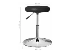 Sillas de comedor 4 unidades cuero sintético negro