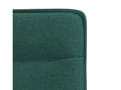 Sillas de comedor 6 unidades tela verde oscuro