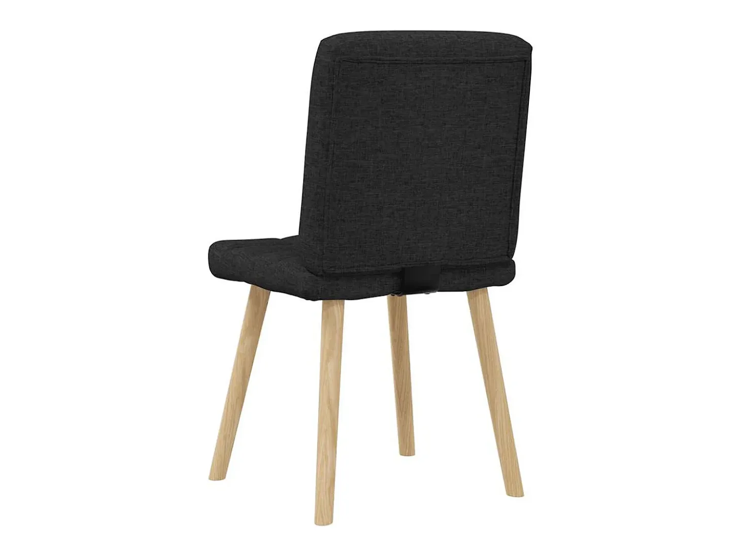 Sillas de comedor 2 unidades tela negro