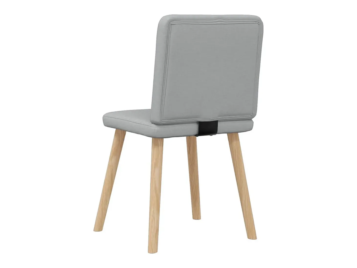 Sillas de comedor 6 unidades de tela gris claro