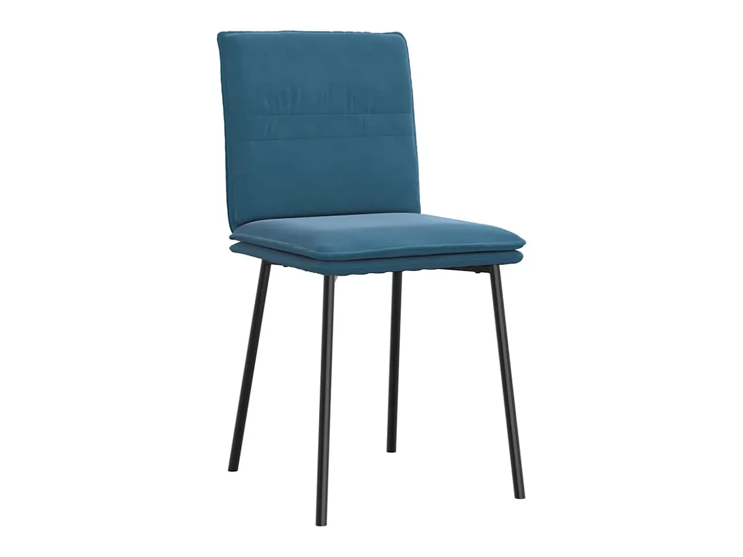 Sillas de comedor 6 unidades terciopelo azul