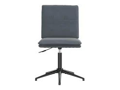 Sillas de comedor 4 unidades terciopelo gris oscuro