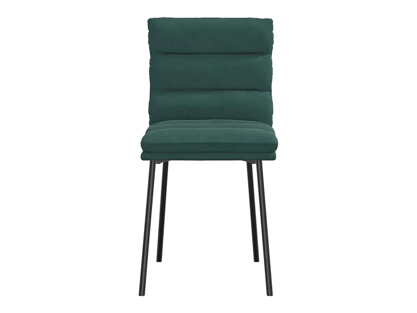 Sillas de comedor 2 unidades terciopelo verde oscuro
