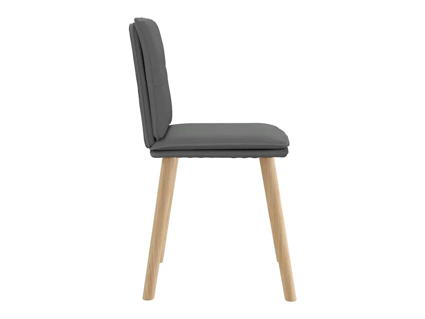 Sillas de comedor 6 unidades tela gris oscuro