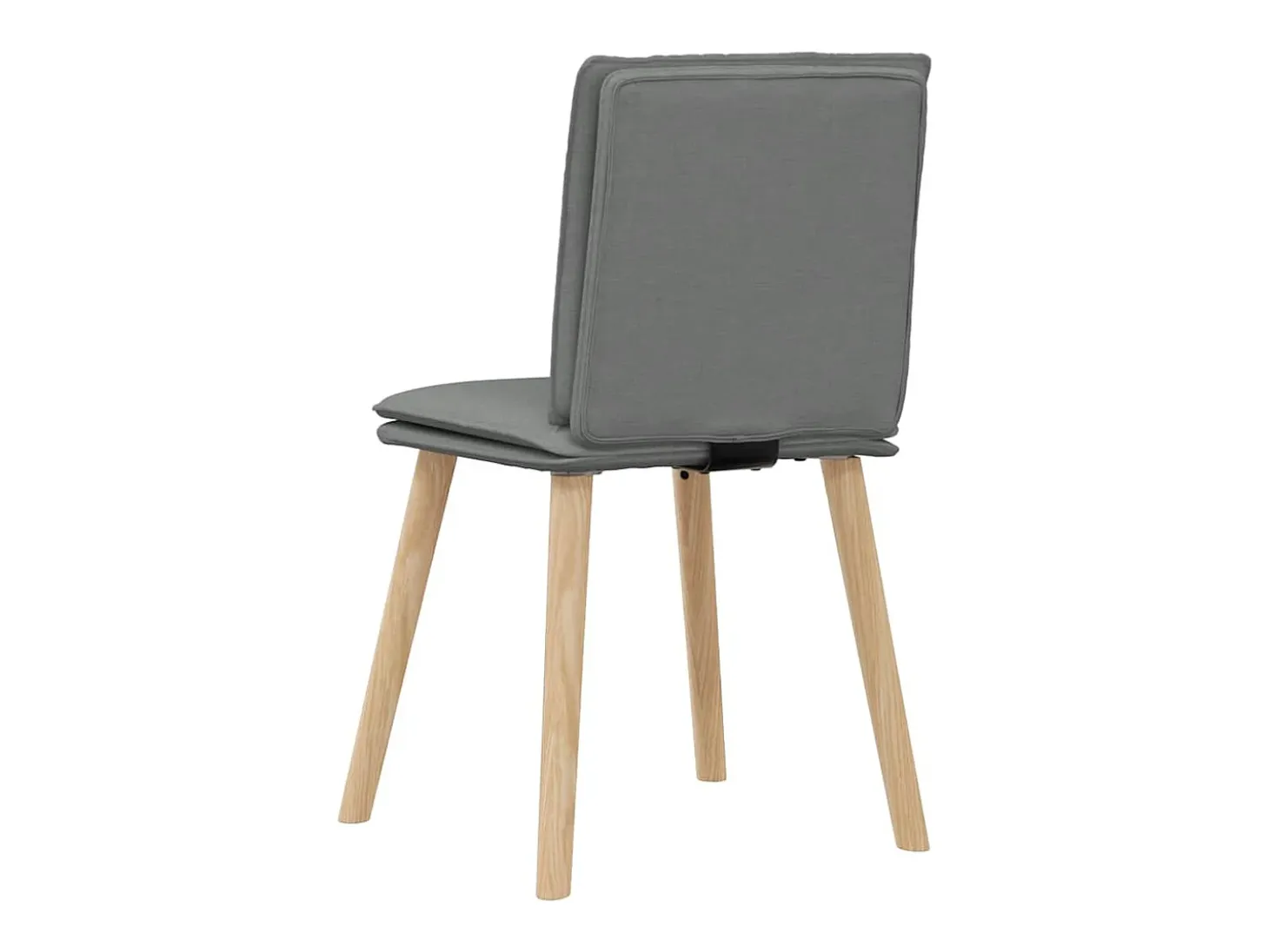 Sillas de comedor 6 unidades tela gris oscuro