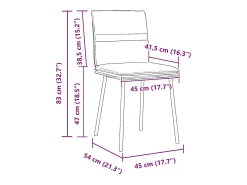 Sillas de comedor 2 unidades terciopelo crema