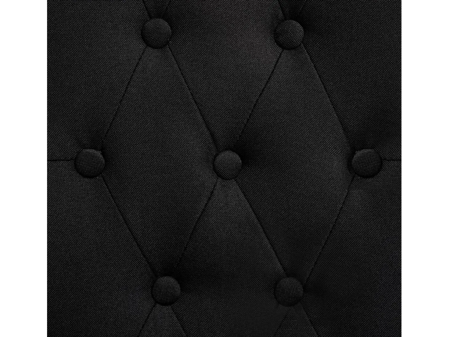 Sillas de comedor 2 unidades de tela negra