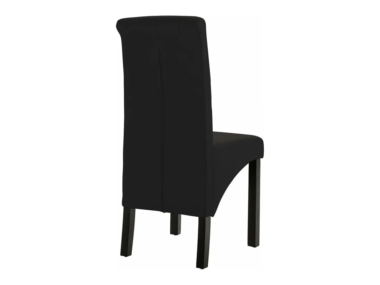Sillas de comedor 2 unidades de tela negra