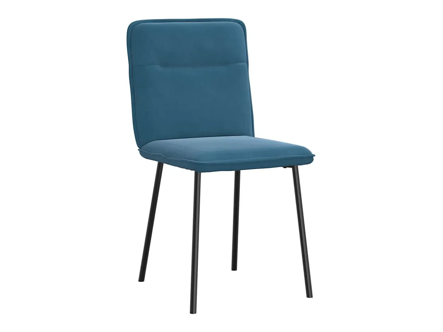 Sillas de comedor 6 unidades terciopelo azul