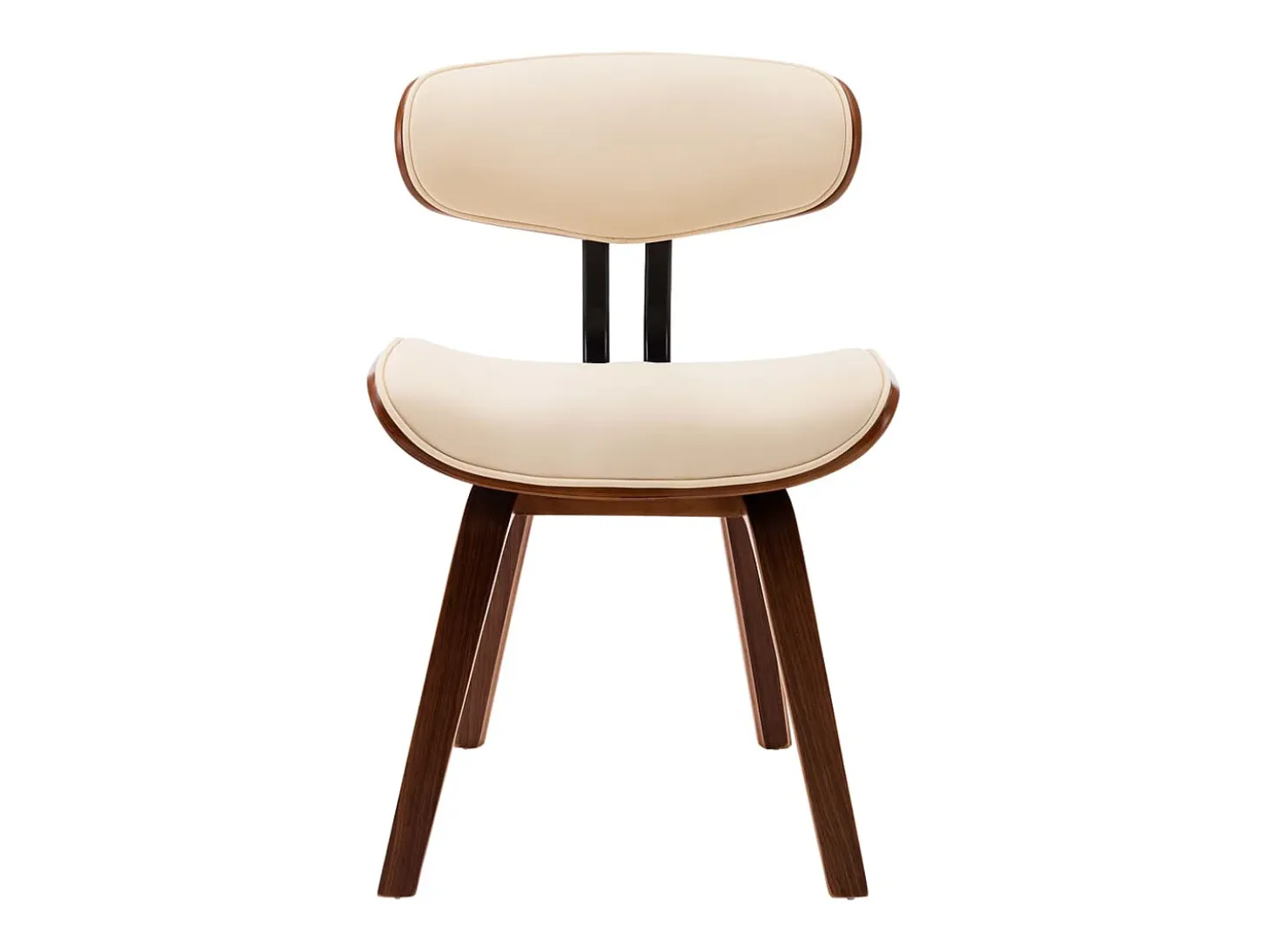 Sillas de comedor 6 unidades madera curvada y cuero sintético