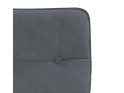Sillas de comedor 6 unidades terciopelo gris oscuro