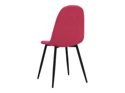 Sillas de comedor 4 unidades terciopelo rojo tinto
