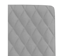 Sillas de comedor 2 unidades tela gris nube