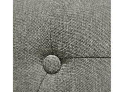 Sillas de comedor 6 unidades de tela gris