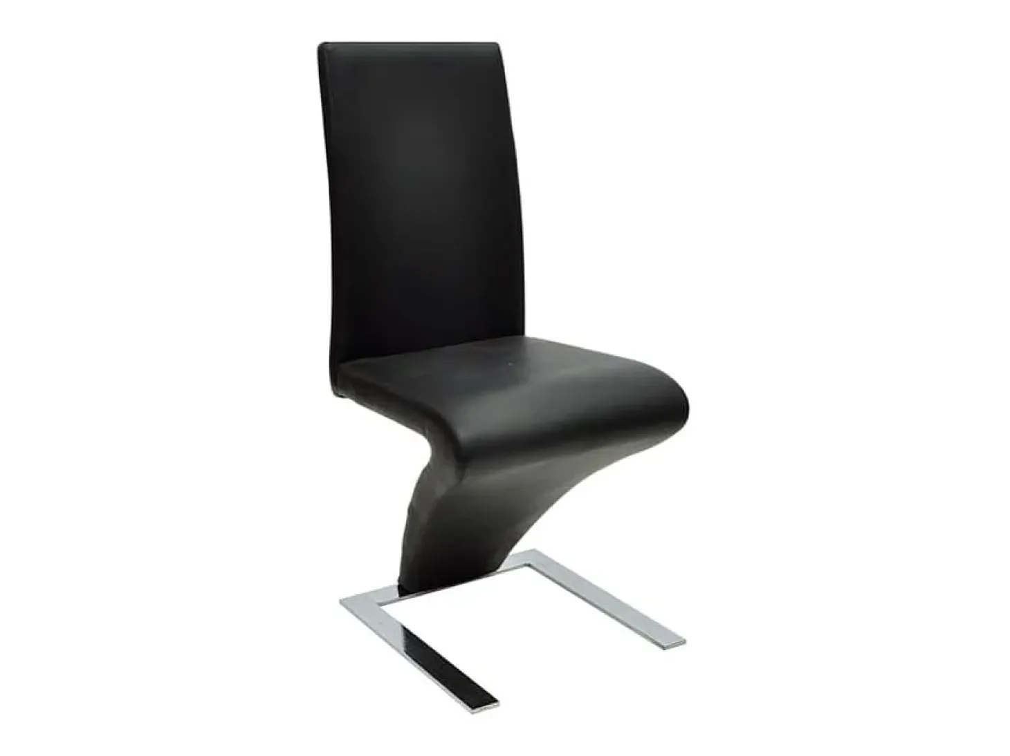 Sillas de comedor 2 unidades cuero sintético negro