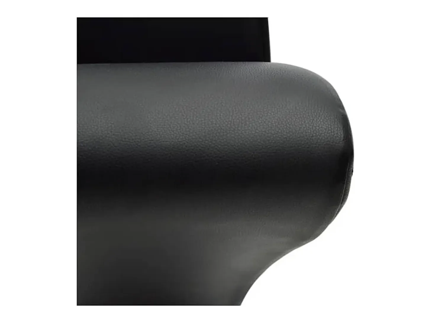 Sillas de comedor 2 unidades cuero sintético negro
