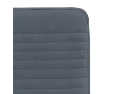 Sillas de comedor 2 unidades terciopelo gris oscuro