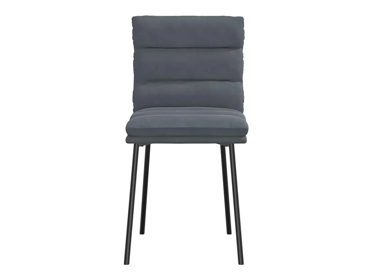 Sillas de comedor 4 unidades terciopelo gris oscuro