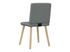 Sillas de comedor 2 unidades tela gris oscuro