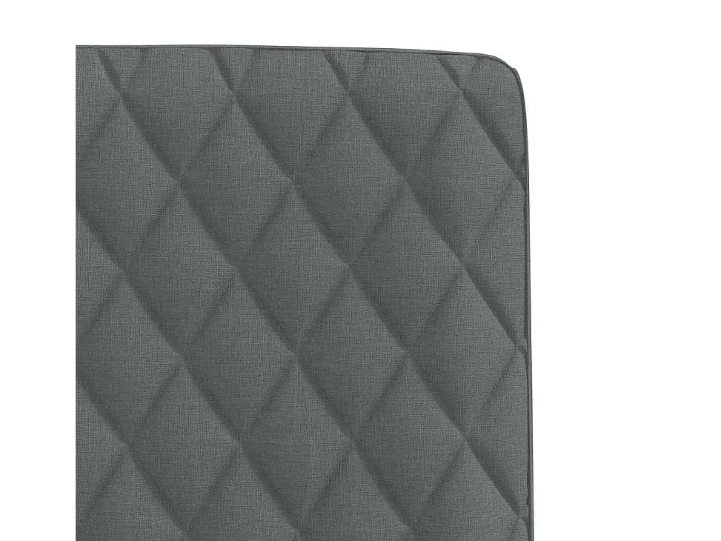 Sillas de comedor 2 unidades tela gris oscuro