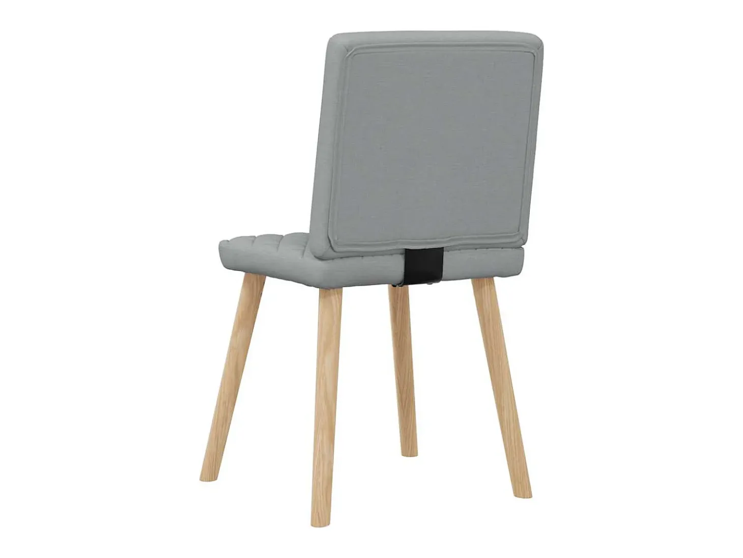 Sillas de comedor 4 unidades tela gris claro
